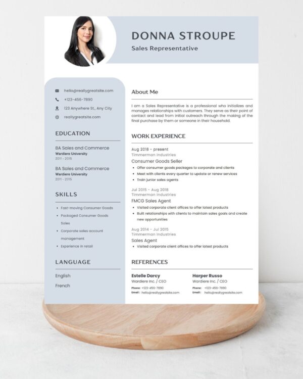 Sales Representative Resume