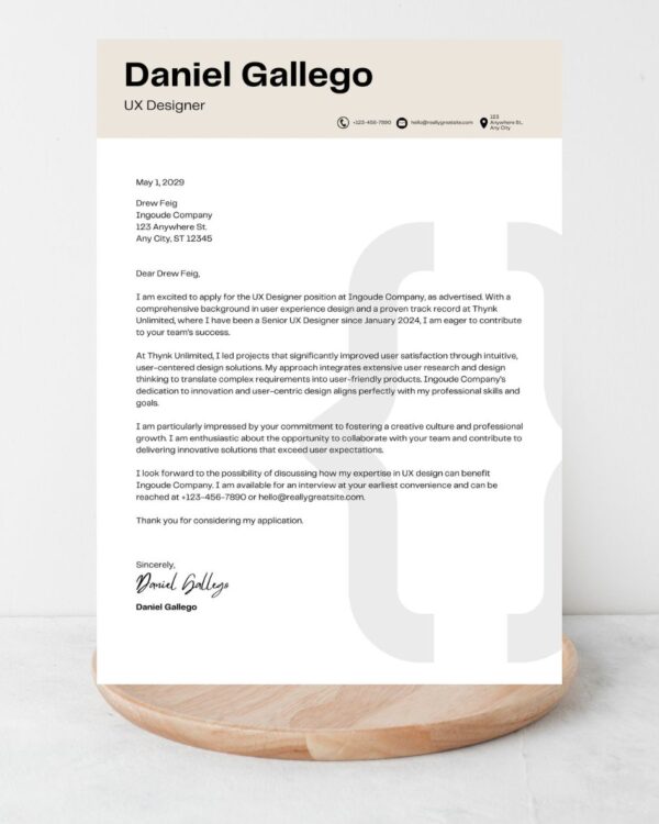 CV Cover Latter