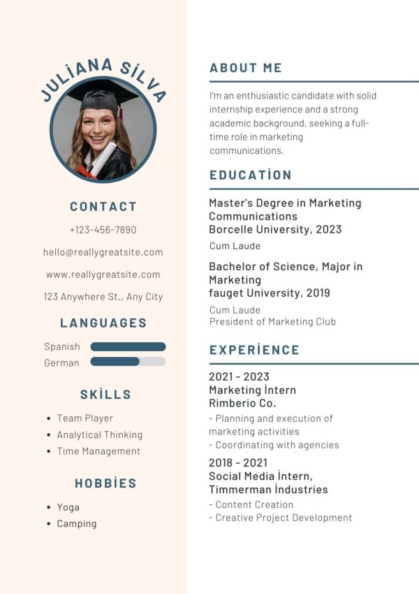 Newly Graduate CV