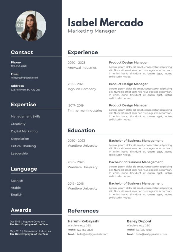 Marketing Manager Resume