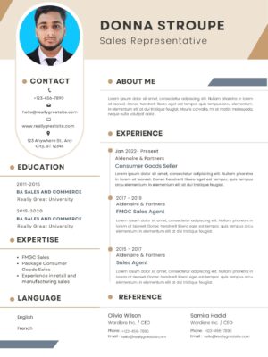 Sales Marketer CV Resume