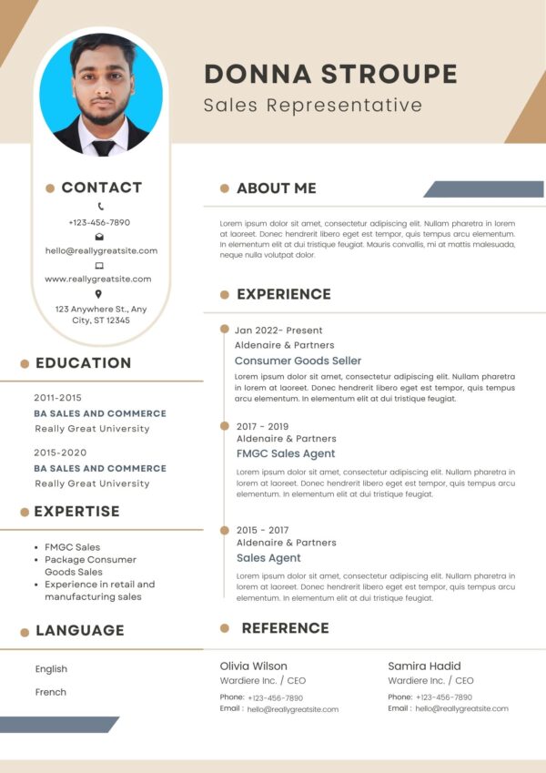 Sales Marketer CV Resume