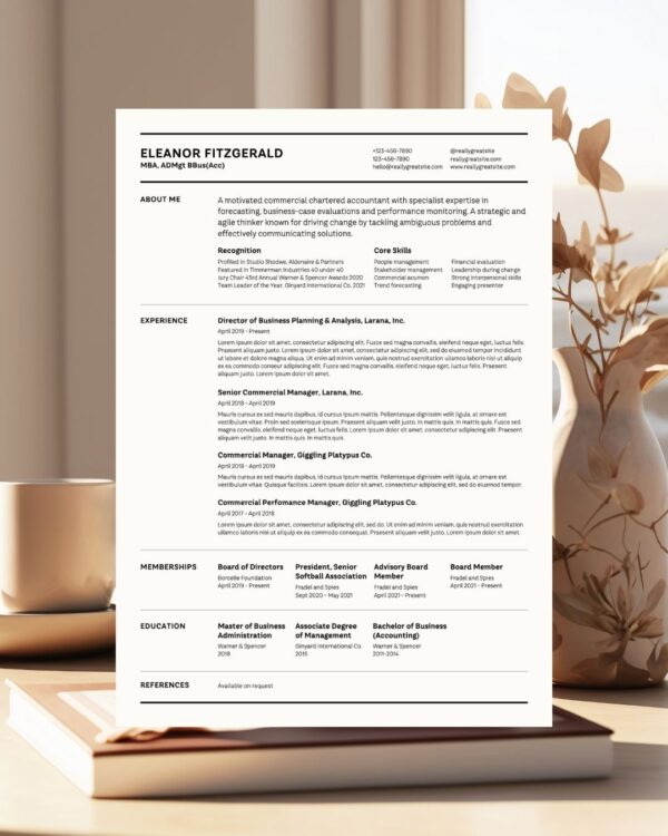 Corporate Finance Resume AC