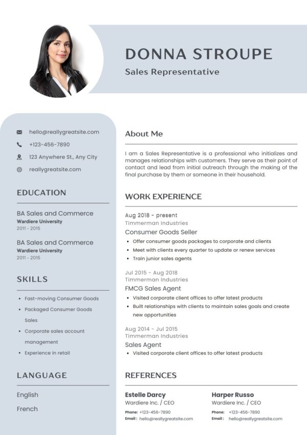 Sales Representative CV
