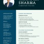 canva teacher resume