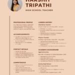 curriculum vitae for student teacher