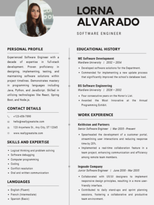 senior software engineering manager resume