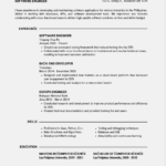 resume for software engineer internship